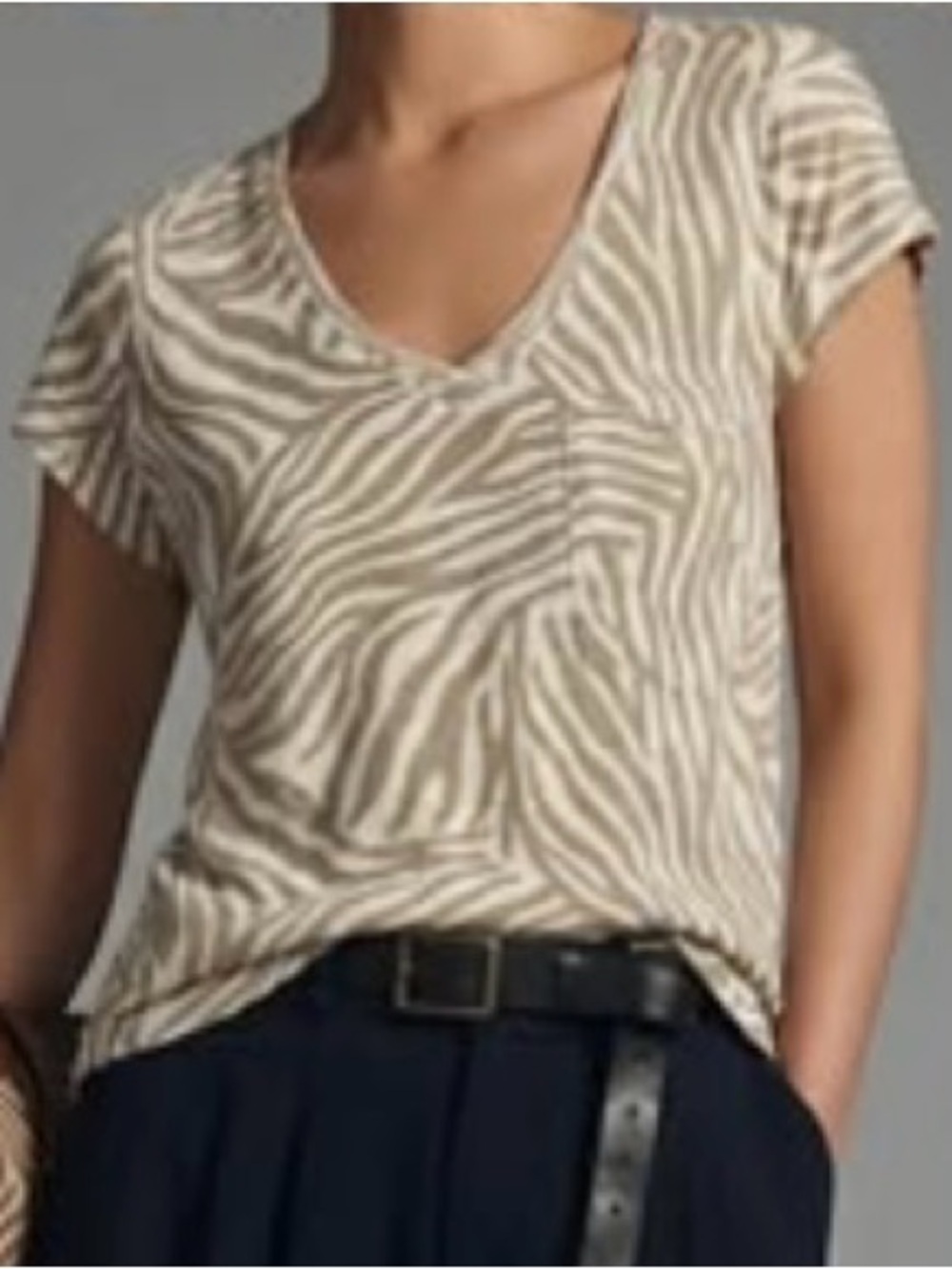 NWT • T.La | Anthropologie • V-Neck Tee Shirt •